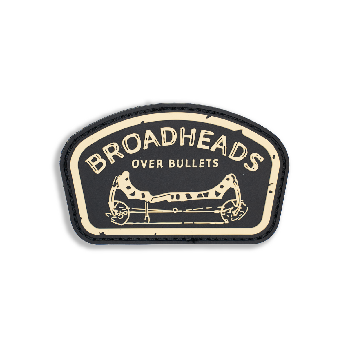 "Broadheads Over Bullets" Patch Bow Crew Apparel Bow Hunting