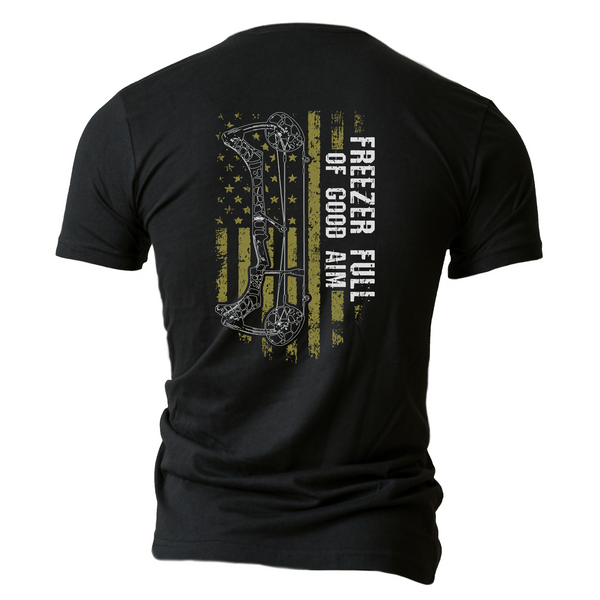 "Freezer Full Of Good Aim" Flag Tee