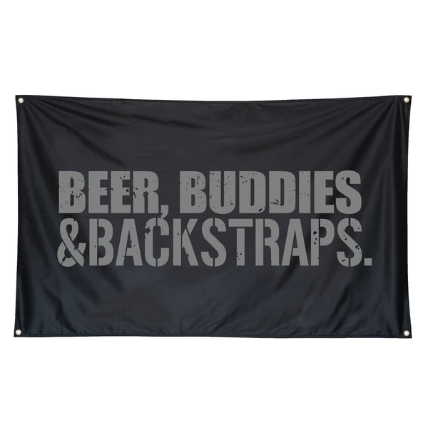 "Beer Buddies & Backstraps" Banner