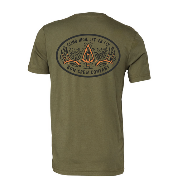 "Let Er Fly" Tee - Forest Green