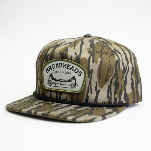 "Broadheads Over Bullets" Bottomland Rope Hat