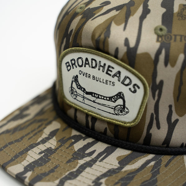 "Broadheads Over Bullets" Bottomland Rope Hat
