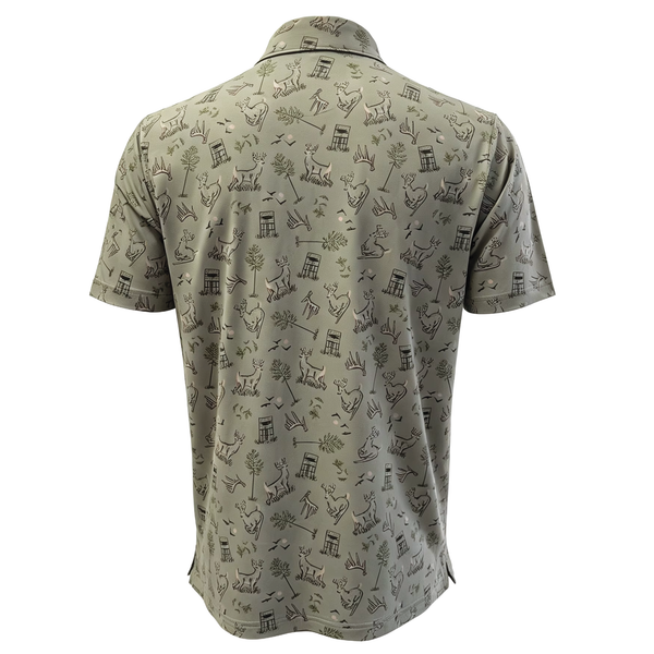 "Antler Club" Golf Polo - Green