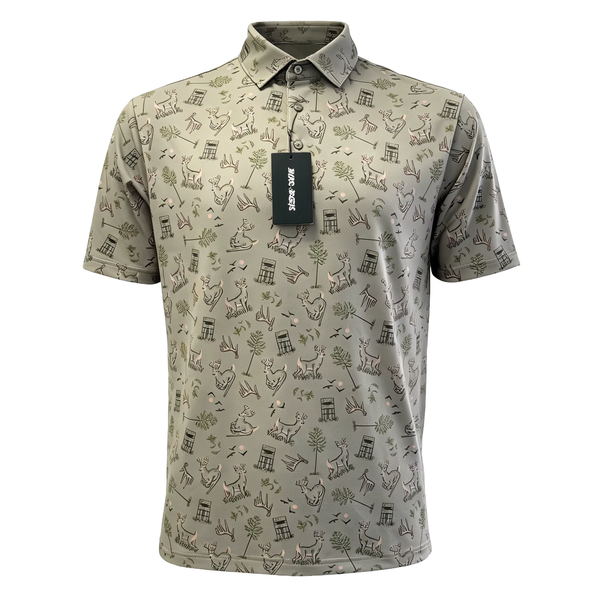 "Antler Club" Golf Polo - Green
