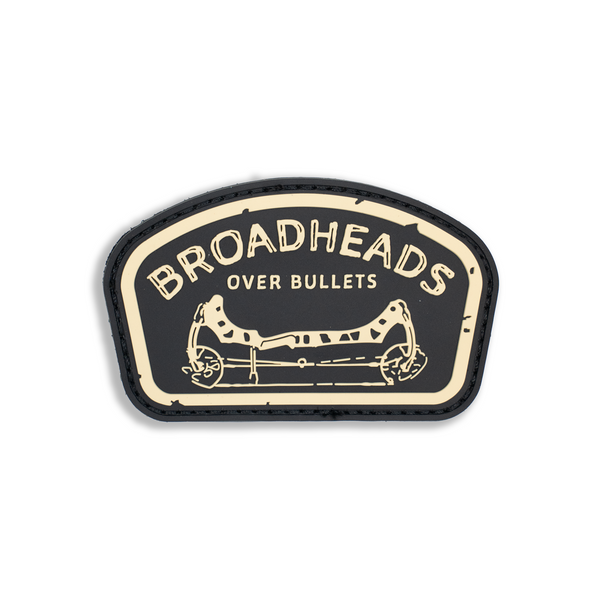 "Broadheads Over Bullets" Patch