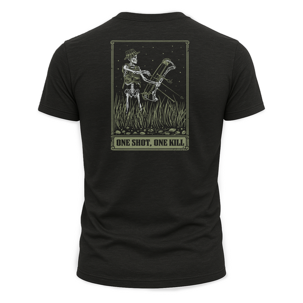 "One Shot One Kill" Tee  - Green Print