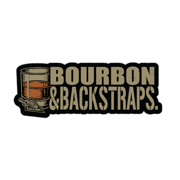"Bourbon & Backstraps" Sticker