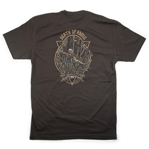 "Death Up Above" Tee - Brown