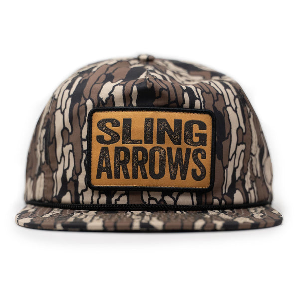 "Sling Arrows" Camo Rope Hat