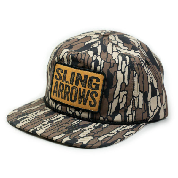 "Sling Arrows" Camo Rope Hat