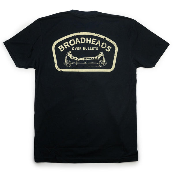 "Broadheads Over Bullets" Tee - Black