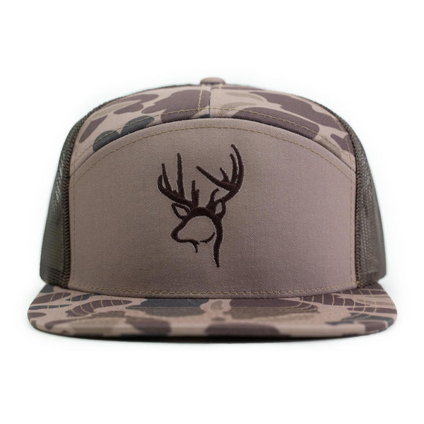 "Deer Head" Duck Camo Trucker Hat