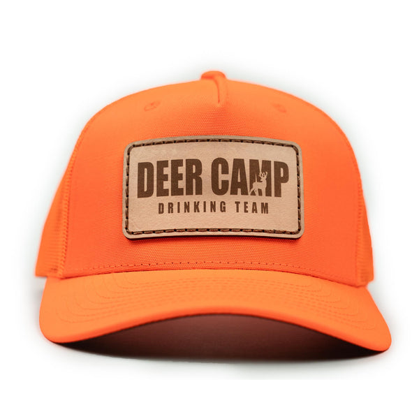 "Deer Camp Drinking Team" Blaze Orange Hat