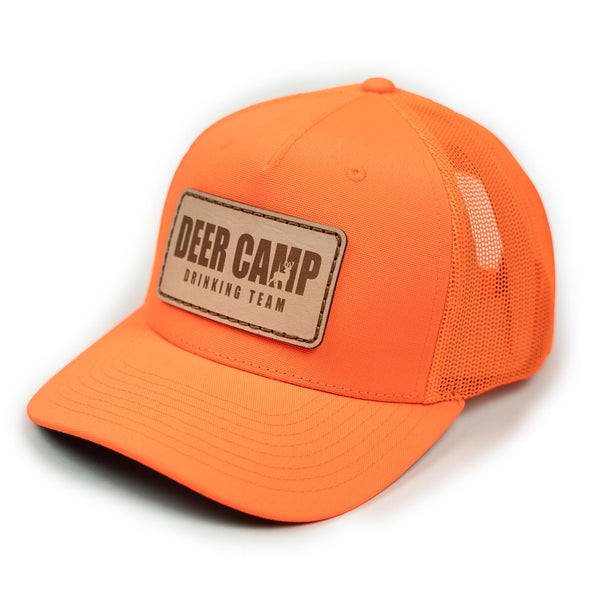 "Deer Camp Drinking Team" Blaze Orange Hat