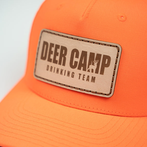 "Deer Camp Drinking Team" Blaze Orange Hat