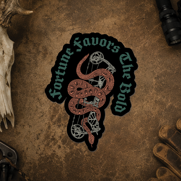 "Fortune Favors The Bold" Sticker