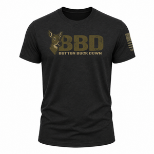 "BBD" Button Buck Down Tee