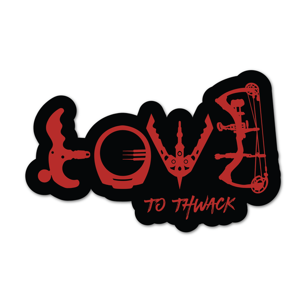 "Love To Thwack" Sticker
