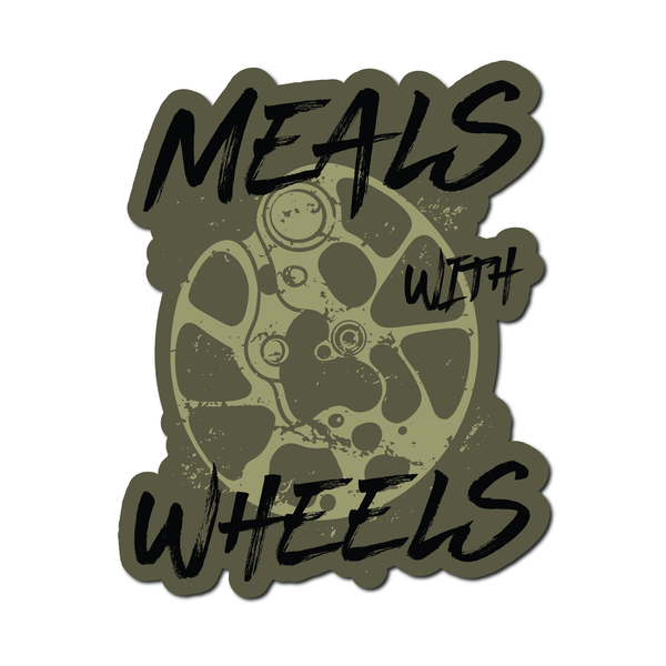 "Meals With Wheels" Sticker