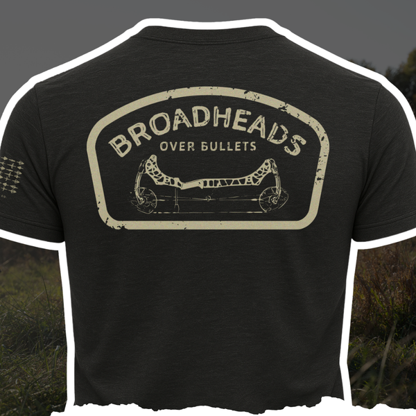 "Broadheads Over Bullets" Tee - Black
