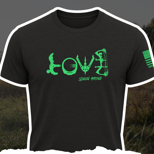 "LOVE" Slingin Arrows Tee