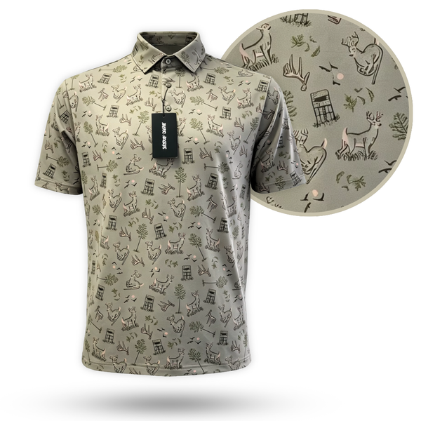 "Antler Club" Golf Polo - Green