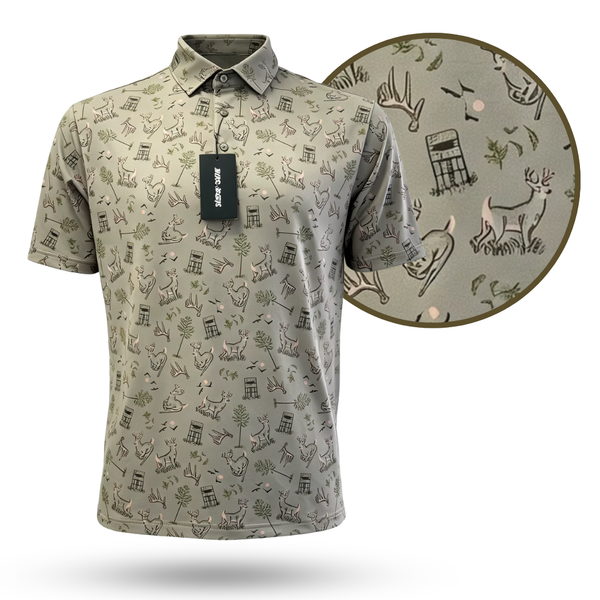 "Antler Club" Golf Polo - Green