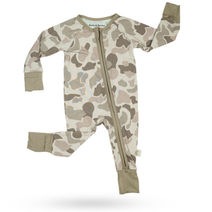 "Button Buck Camo" Baby Zippy