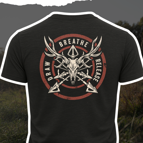 "Draw, Breathe, Release" Tee