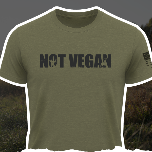 "Not Vegan" Tee - Military Green