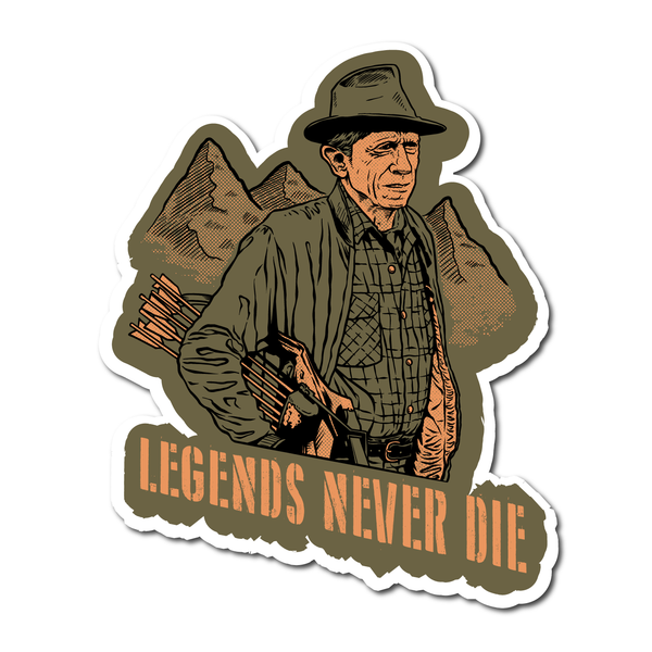 "Legends Never Die" Sticker