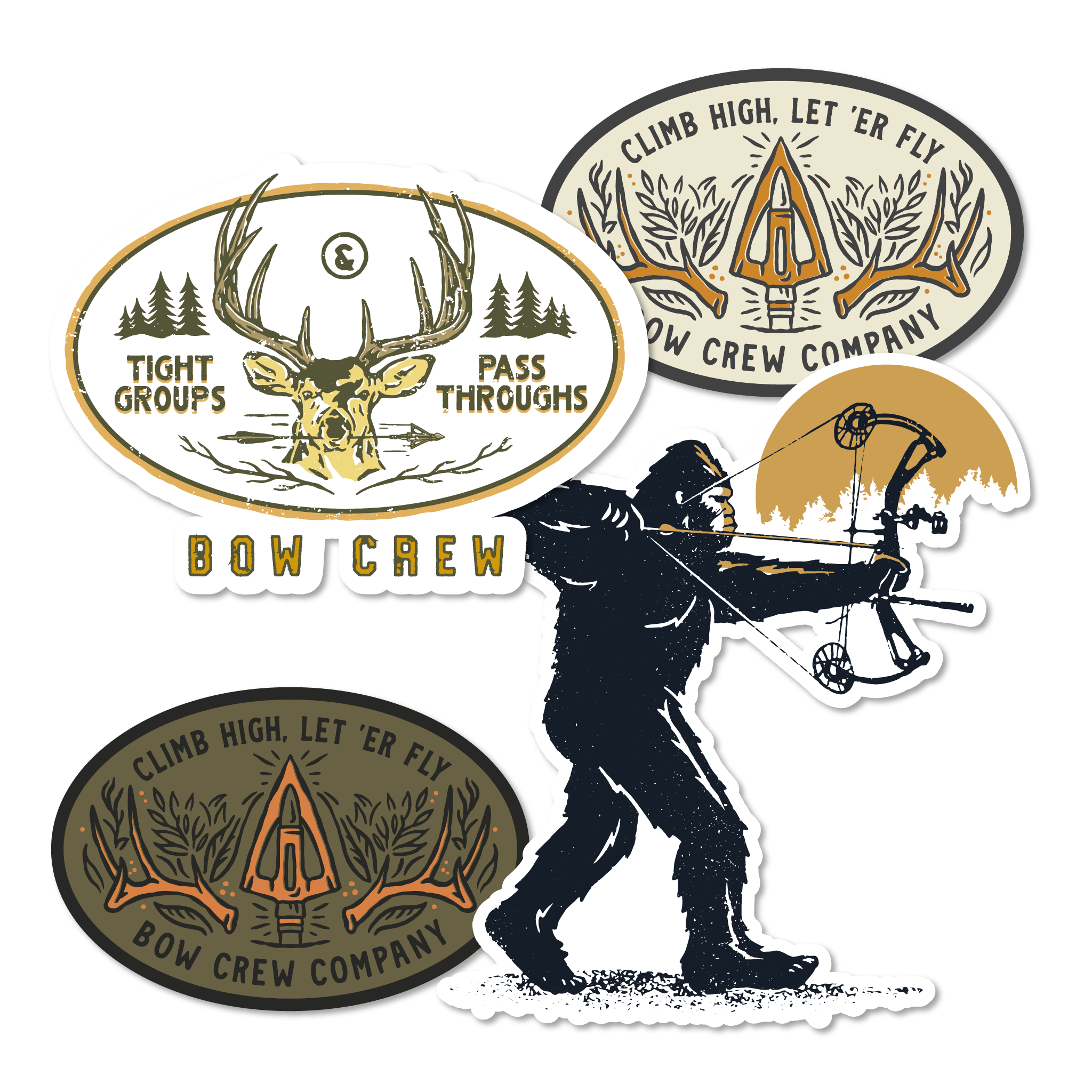 Ultimate Sticker Bundle - Bow Hunting Stickers – Bow Crew Apparel - Bow  Hunting Lifestyle Apparel